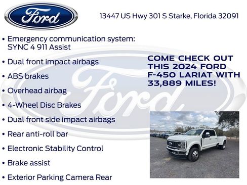 Certified 2024 Ford F450 Lariat w/ Lariat Ultimate Package image 25