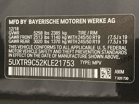 Used 2019 BMW X3 xDrive30i w/ Convenience Package AWD/4WD image 25