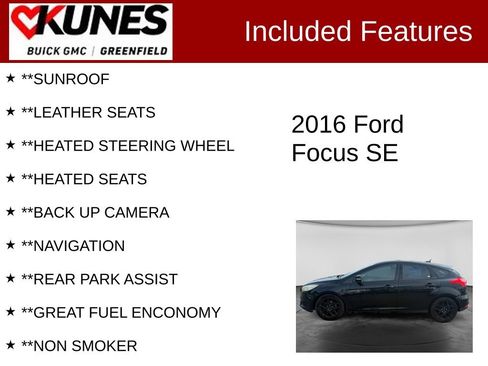 Used 2016 Ford Focus SE w/ Equipment Group 201A FWD image 2