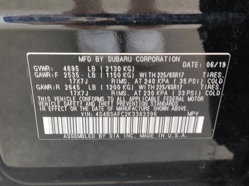 Used 2019 Subaru Outback 2.5i Premium AWD/4WD image 33