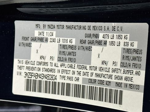 Used 2025 MAZDA MAZDA3 s FWD image 12