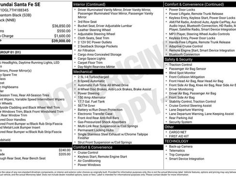 New 2026 Hyundai Santa Fe SE image 24