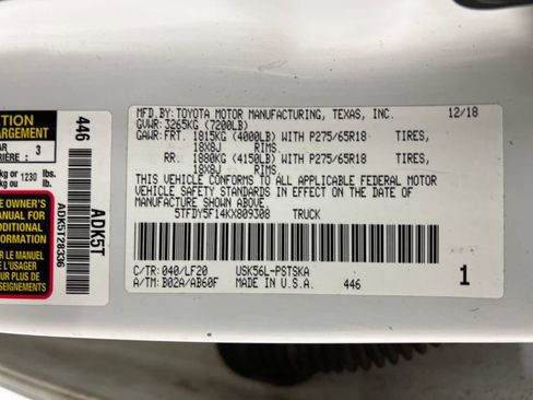 Used 2019 Toyota Tundra TRD Pro AWD/4WD image 27