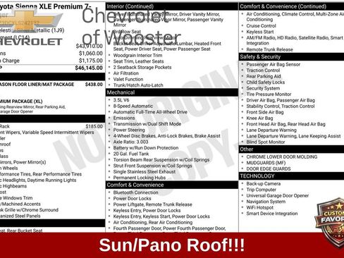 Used 2020 Toyota Sienna XLE Premium AWD/4WD image 1