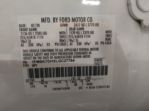 Used 2020 Ford Explorer XLT w/ Equipment Group 202A RWD image 33