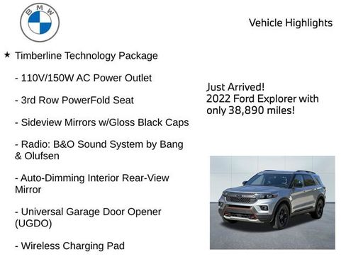 Used 2022 Ford Explorer Timberline w/ Timberline Technology Package AWD/4WD image 9