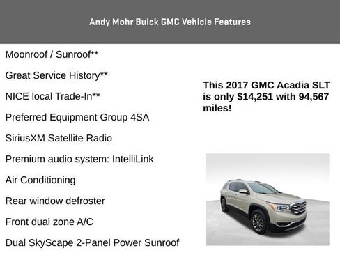 Used 2017 GMC Acadia SLT image 4
