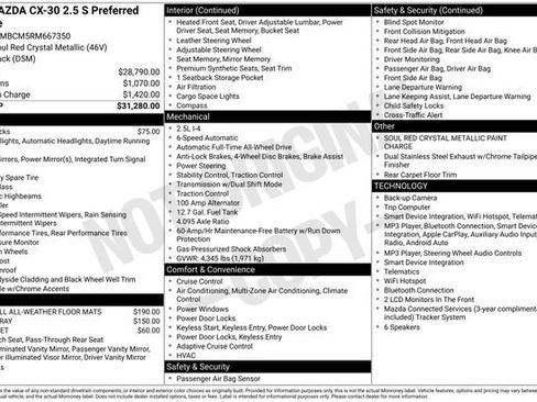 Certified 2024 MAZDA CX-30 AWD 2.5 S w/ Preferred Package image 30