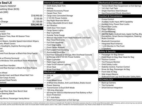 Used 2020 Kia Soul LX image 7