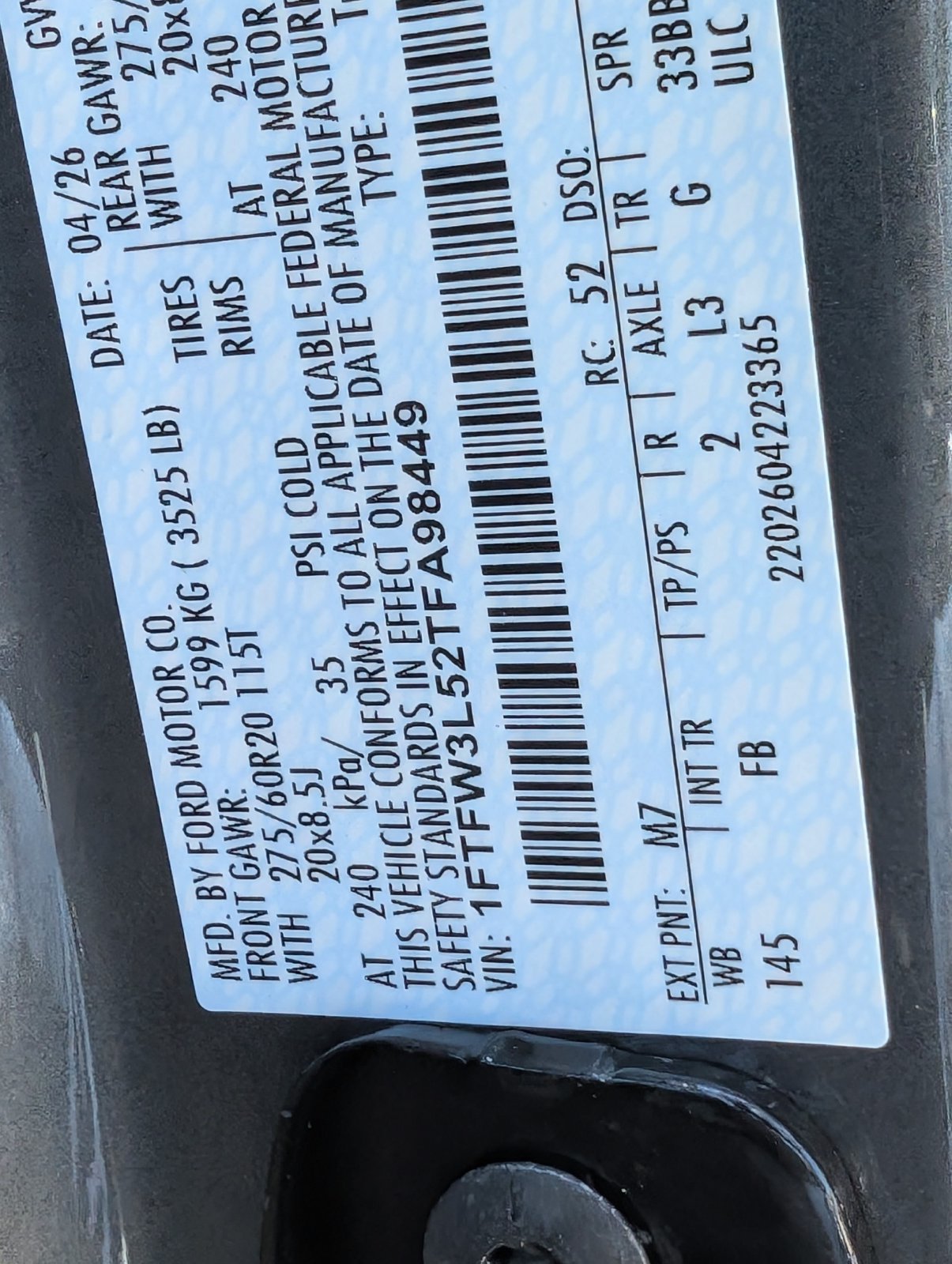 New 2026 Ford F150 XLT AWD/4WD image 23