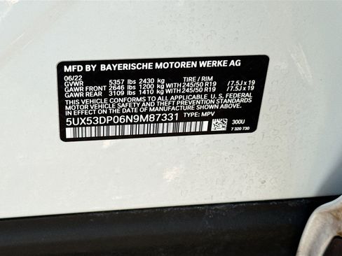 Used 2022 BMW X3 xDrive30i w/ Premium Package 2 image 43