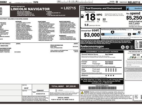 Used 2024 Lincoln Navigator Reserve AWD/4WD image 2