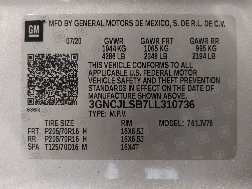 Used 2020 Chevrolet Trax LT FWD image 33
