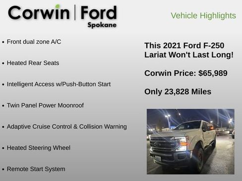Used 2021 Ford F250 Lariat w/ Lariat Ultimate Package image 17