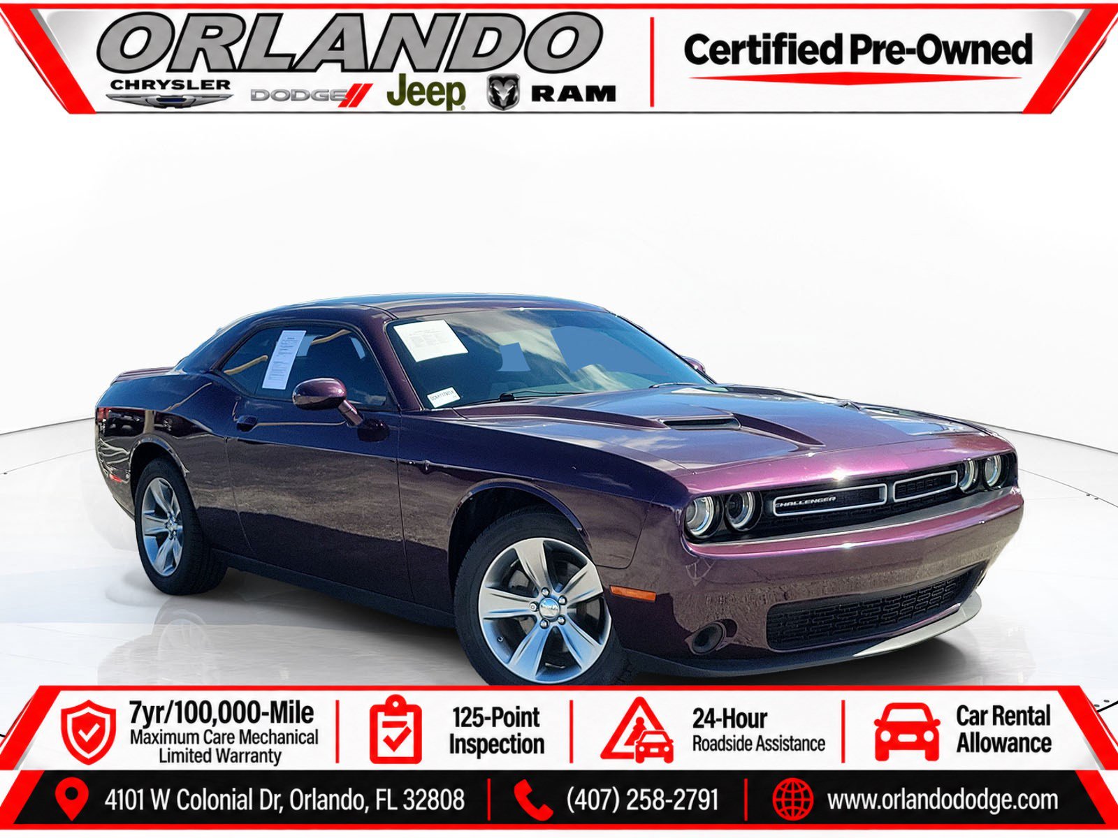 Certified 2022 Dodge Challenger SXT RWD image 1