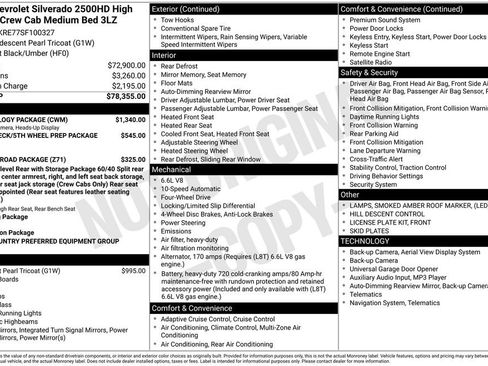 Used 2025 Chevrolet Silverado 2500 High Country w/ Technology Package image 11