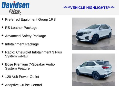 Used 2022 Chevrolet Equinox RS w/ RS Leather Package AWD/4WD image 4