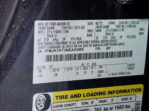 Certified 2022 Ford Expedition Max Limited RWD image 35