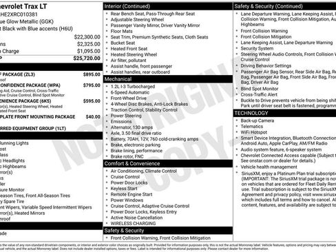Used 2024 Chevrolet Trax LT w/ Sunroof Package FWD image 21