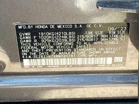 Used 2024 Honda HR-V EX-L image 30