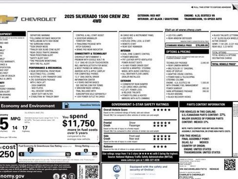 Used 2025 Chevrolet Silverado 1500 ZR2 w/ Technology Package AWD/4WD image 28