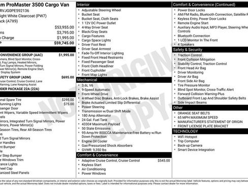 Used 2023 RAM ProMaster 3500 w/ Driver Convenience Group image 18