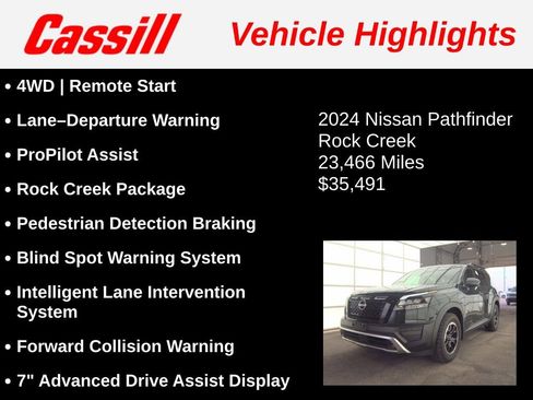 Used 2024 Nissan Pathfinder Rock Creek AWD/4WD image 3