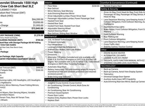 Used 2024 Chevrolet Silverado 1500 High Country w/ Technology Package image 27