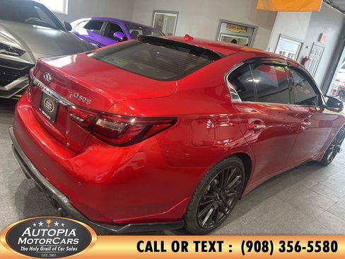 Used 2019 INFINITI Q50 Red Sport 400 w/ Sensory Package AWD/4WD image 5