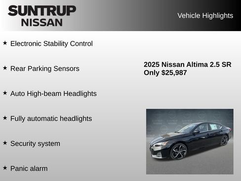 Used 2025 Nissan Altima 2.5 SR FWD image 30