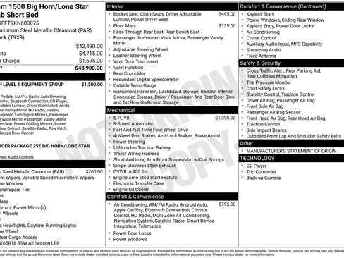 Used 2019 RAM 1500 Big Horn AWD/4WD image 17