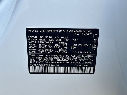 New 2026 Volkswagen Atlas Cross Sport SE AWD/4WD image 23