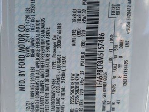 Used 2021 Ford Mustang GT Premium w/ Ford Safe & Smart Package image 20