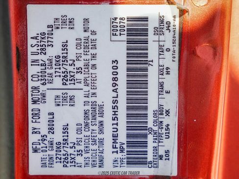 Used 1995 Ford Bronco Eddie Bauer image 49