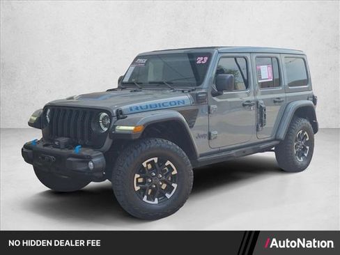 Used 2023 Jeep Wrangler Unlimited Rubicon 4xe w/ Steel Bumper Group AWD/4WD image 1