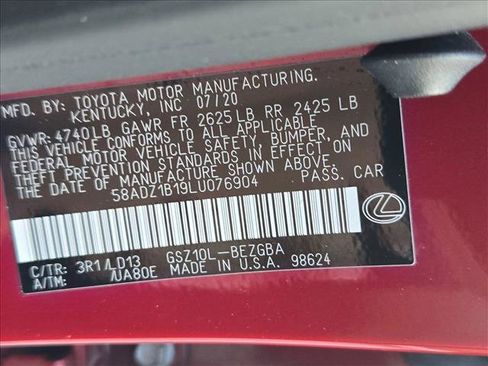Used 2020 Lexus ES 350 w/ Premium Package FWD image 15