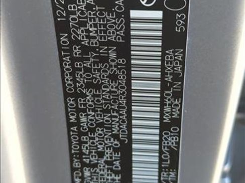 Certified 2024 Toyota Prius LE image 25