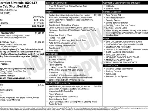 Used 2018 Chevrolet Silverado 1500 LTZ Z71 w/ LTZ Plus Package image 3