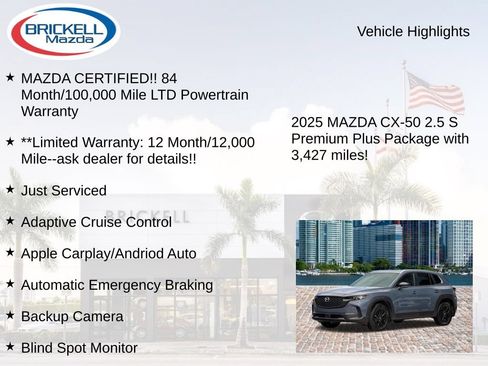 Used 2025 MAZDA CX-50 AWD 2.5 S w/ Cargo Package image 17