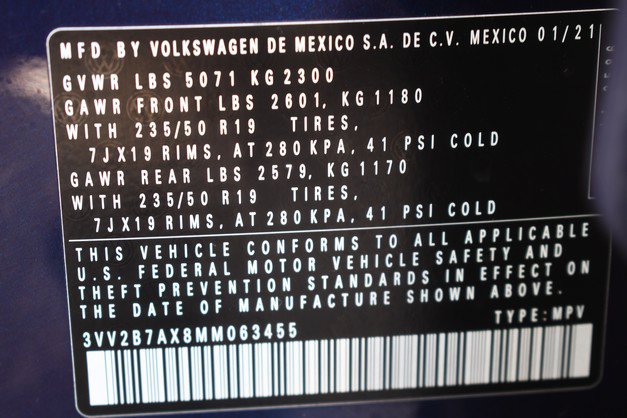 Used 2021 Volkswagen Tiguan S AWD/4WD image 34