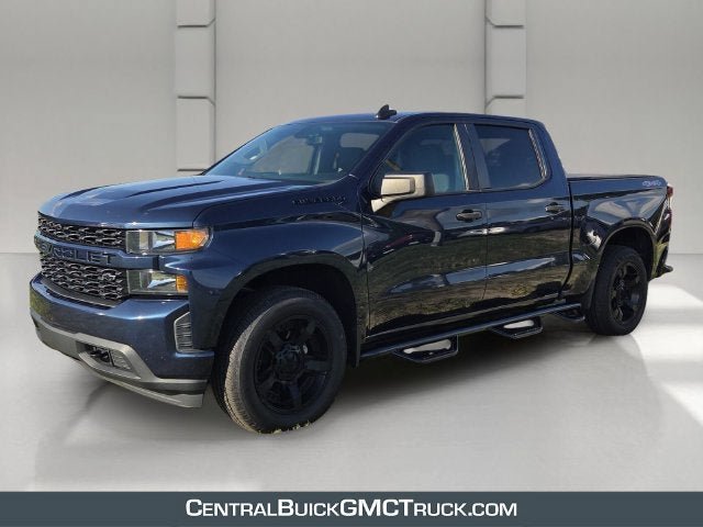 Certified 2021 Chevrolet Silverado 1500 Custom w/ LPO, Dark Essentials Package AWD/4WD image 1