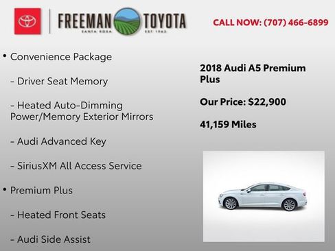 Used 2018 Audi A5 2.0T Premium Plus w/ Premium Plus image 9