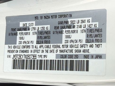 Used 2022 MAZDA CX-9 Touring w/ Touring Premium Package image 44