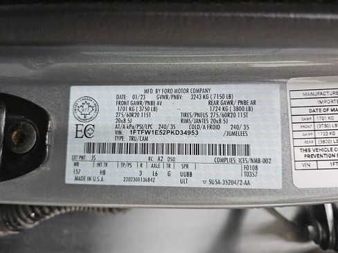Used 2023 Ford F150 Lariat w/ Equipment Group 502A High AWD/4WD image 14