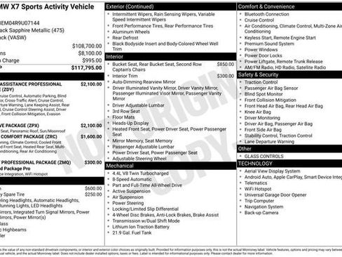 Used 2024 BMW X7 M60i w/ Executive Package image 36