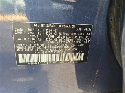 Used 2025 Subaru Outback Touring XT AWD/4WD image 18