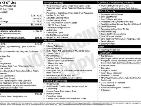 Used 2025 Kia K5 GT-Line w/ GT-Line Premium Package FWD image 5