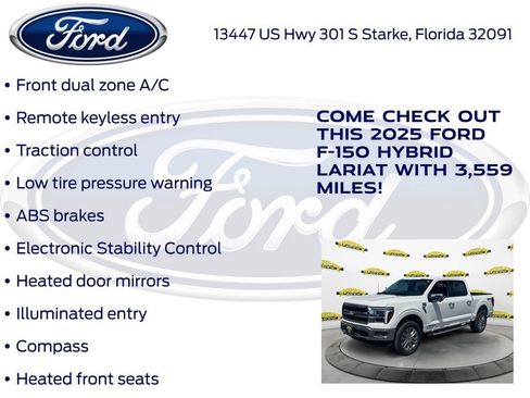 Certified 2025 Ford F150 Lariat w/ Equipment Group 501A Mid AWD/4WD image 5