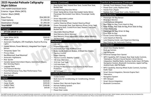 Certified 2025 Hyundai Palisade Calligraphy AWD/4WD image 12