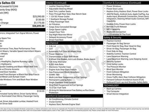 Used 2021 Kia Seltos EX image 2